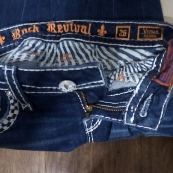 Rock Revival Women's Jeans Size 26 Skinny Venus 31 Inseam - Picture 6 of 10